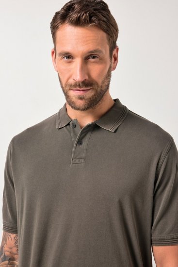 JP1880 Polo Shirt Pique Vintage Mocha - Pikeepaidat - Miesten isot pikeepaidat