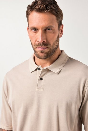 JP1880 Polo Shirt Short Sleeve Pique Dark Dusty Pink - Pikeepaidat - Miesten isot pikeepaidat