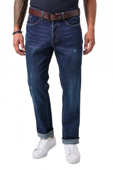 JP1880 FLEXNAMIC Jeans Tapered Loose Fit Dark Denim Blue - Farkut ja housut - Miesten isot farkut ja isot housut W40-W70