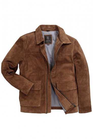 JP1880 Leather Jacket Genuine Cowhide Brown - Takit - Miesten Takit, isot koot – 2XL – 12XL