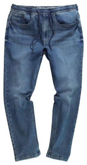JP1880 FLEXNAMIC Straight Fit Jeans with Stretch Waist - Farkut ja housut - Miesten isot farkut ja isot housut W40-W70