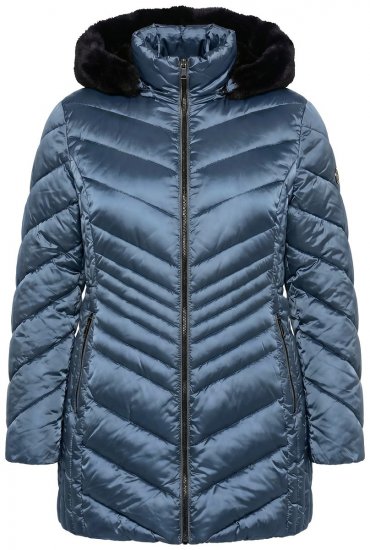 Ulla Popken 842013 Tikkitakki Denimsininen - Takit - Naisten takit plus-koossa