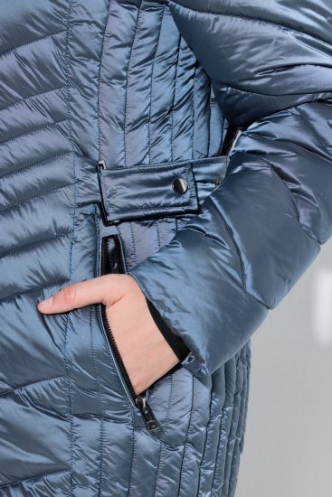 Ulla Popken 842013 Tikkitakki Denimsininen - Takit - Naisten takit plus-koossa