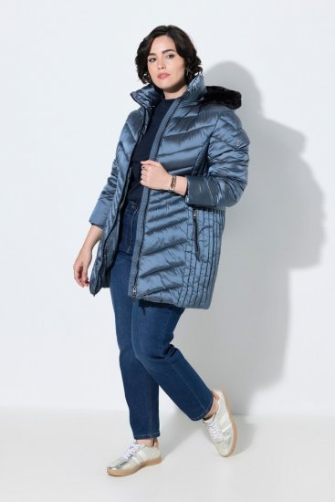 Ulla Popken 842013 Tikkitakki Denimsininen - Takit - Naisten takit plus-koossa