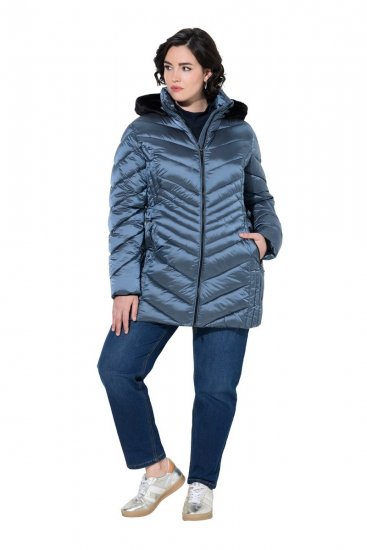 Ulla Popken 842013 Tikkitakki Denimsininen - Takit - Naisten takit plus-koossa