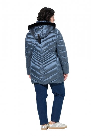 Ulla Popken 842013 Tikkitakki Denimsininen - Takit - Naisten takit plus-koossa
