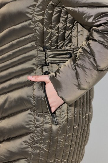 Ulla Popken 842013 Tikkitakki Vaaleanruskea - Takit - Naisten takit plus-koossa