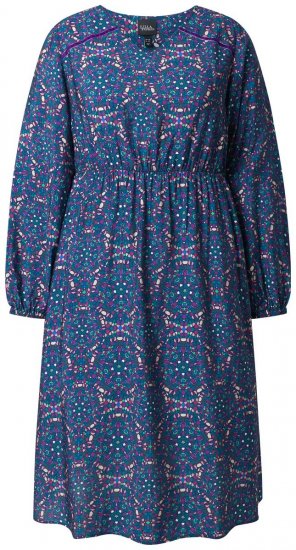 Ulla Popken 842153 Kuviollinen midimekko Petrooli - Midimekot - Midimekot isoissa ko'oissa