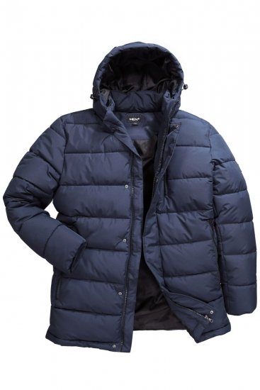 Men+ 426 Parka hupulla Tummansininen - Takit - Miesten Takit, isot koot – 2XL – 12XL