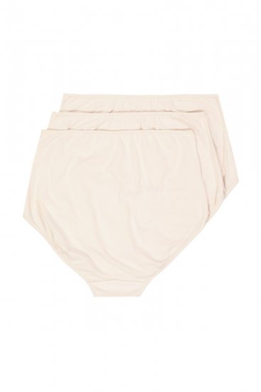 Ulla Popken 842435 Alushousut korkealla vyötäröllä 3 kpl Beige - Alushousut - 