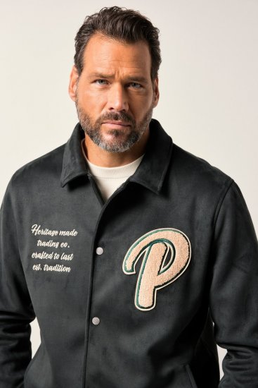 JP1880 Blouson Velour with Chest Embroidery Dark Green - Takit - Miesten Takit, isot koot – 2XL – 12XL