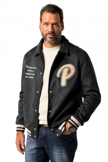 JP1880 Blouson Velour with Chest Embroidery Dark Green - Takit - Miesten Takit, isot koot – 2XL – 12XL