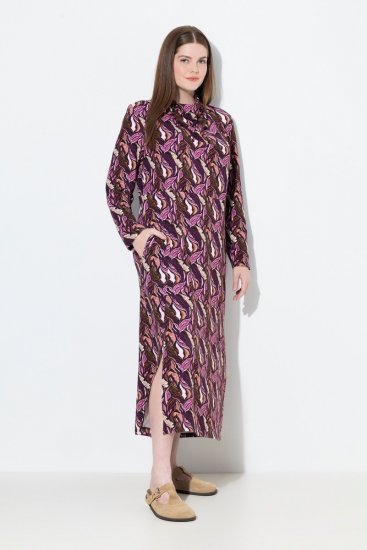 Ulla Popken 843358 Kuviollinen collegemekko Luumu - Collegemekot - 