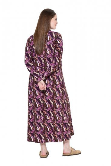 Ulla Popken 843358 Kuviollinen collegemekko Luumu - Collegemekot - 