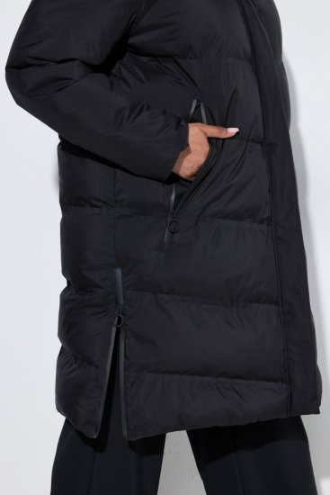 Ulla Popken SYMPATEX Triple Function Coat Black - Pitkät takit - Naisten takit isoissa kooissa