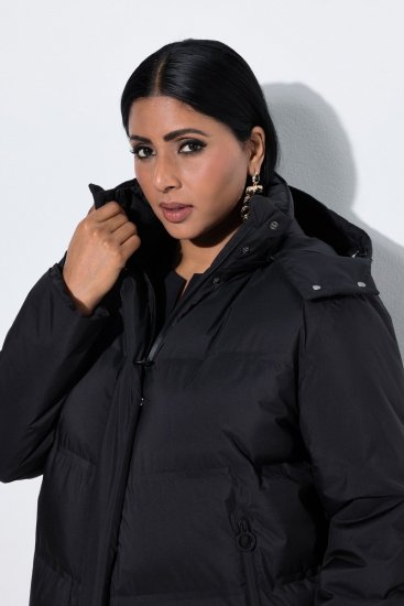 Ulla Popken SYMPATEX Triple Function Coat Black - Pitkät takit - Naisten takit isoissa kooissa