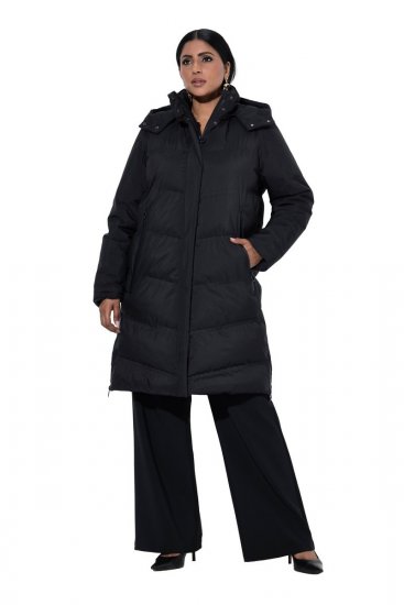 Ulla Popken SYMPATEX Triple Function Coat Black - Pitkät takit - Naisten takit isoissa kooissa