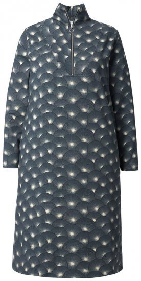 Ulla Popken 843506 Kuviollinen collegemekko Musta - Collegemekot - 