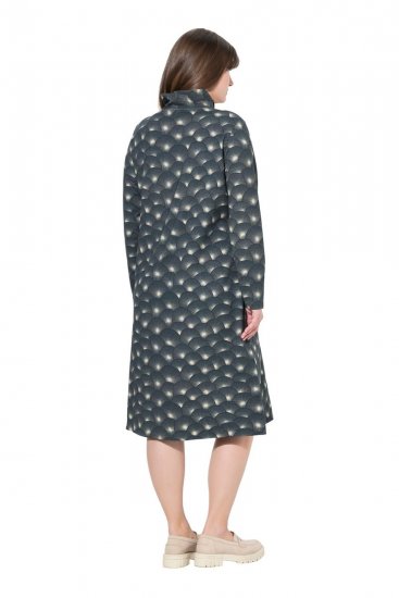 Ulla Popken 843506 Kuviollinen collegemekko Musta - Collegemekot - 