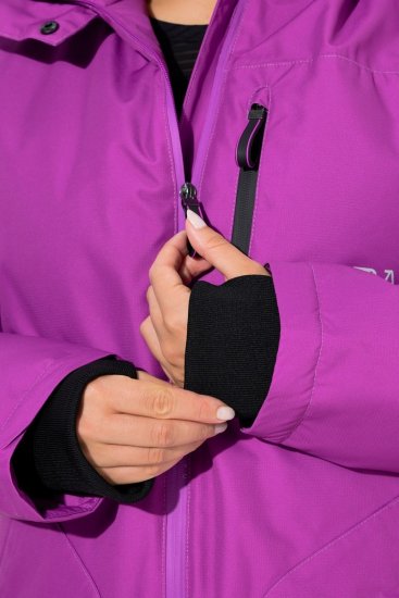 Ulla Popken 843542 Ulkoilutakki Liila - Pitkät takit - Naisten takit isoissa kooissa
