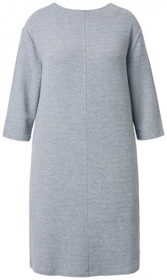 Ulla Popken 843999 Mekko 3/4-hihoilla Harmaa melange - Naisten mekot isot koot - Mekot kaikille koille