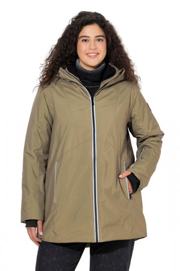 Ulla Popken 844034 Ulkoilutakki Khaki - Takit - Naisten takit plus-koossa