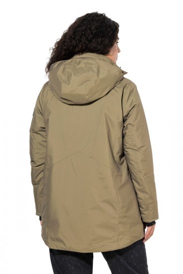 Ulla Popken 844034 Ulkoilutakki Khaki - Takit - Naisten takit plus-koossa