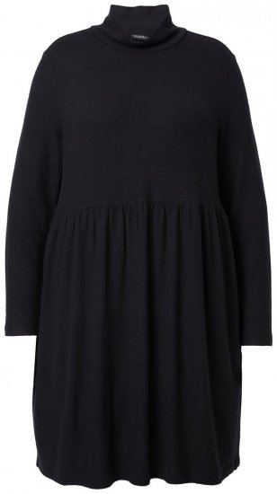 Ulla Popken 844233 Pitkähihainen neulemekko Musta - Neulemekot - 