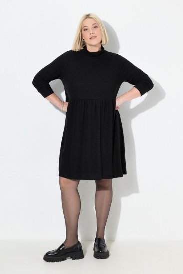 Ulla Popken 844233 Pitkähihainen neulemekko Musta - Neulemekot - 