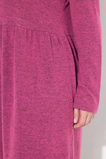 Ulla Popken 844233 Pitkähihainen neulemekko Marjanpunainen - Neulemekot - 