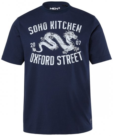 Men+ 298 T-paita Soho Kitchen Tummansininen - T-paidat - Isot T-paidat 2XL – 14XL