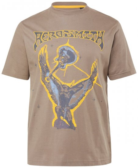 JP1880 844644 Aerosmith T-paita Tumma taupe - Bändi T-paidat - Bänditbaidat isoissa koissa