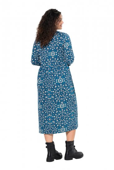Ulla Popken 844722 Kuviollinen collegemekko Petrooli - Collegemekot - 