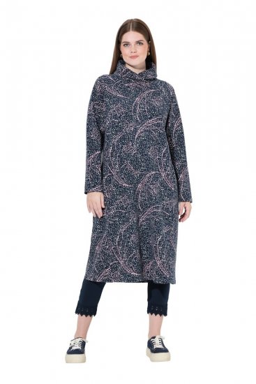 Ulla Popken 844993 Kuviollinen collegemekko Tummansininen - Collegemekot - 