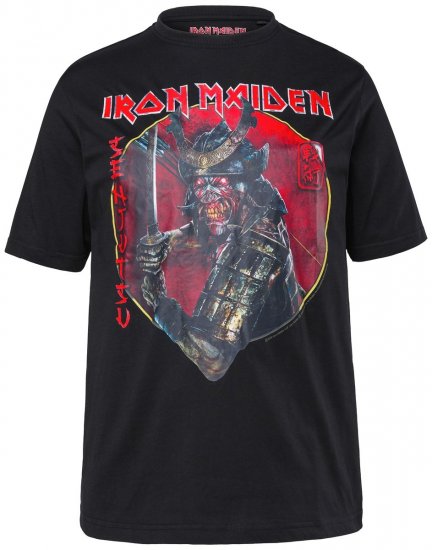 JP1880 845106 Iron Maiden Senjutsu T-paita Musta - Bändi T-paidat - Bänditbaidat isoissa koissa
