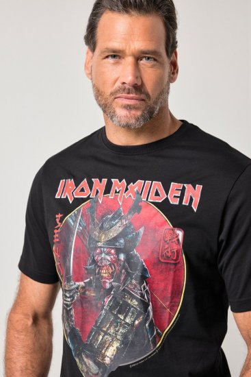 JP1880 845106 Iron Maiden Senjutsu T-paita Musta - Bändi T-paidat - Bänditbaidat isoissa koissa