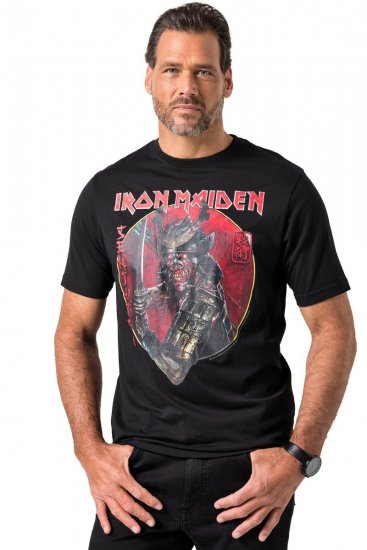 JP1880 845106 Iron Maiden Senjutsu T-paita Musta - Bändi T-paidat - Bänditbaidat isoissa koissa