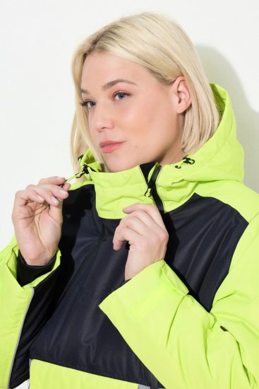 Ulla Popken 845115 Ulkoilutakki Harmaa - Pitkät takit - Naisten takit isoissa kooissa