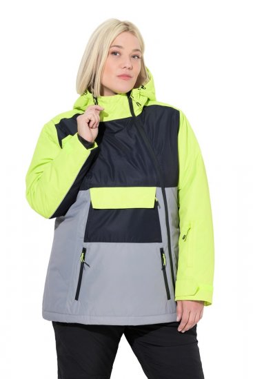 Ulla Popken 845115 Ulkoilutakki Harmaa - Pitkät takit - Naisten takit isoissa kooissa