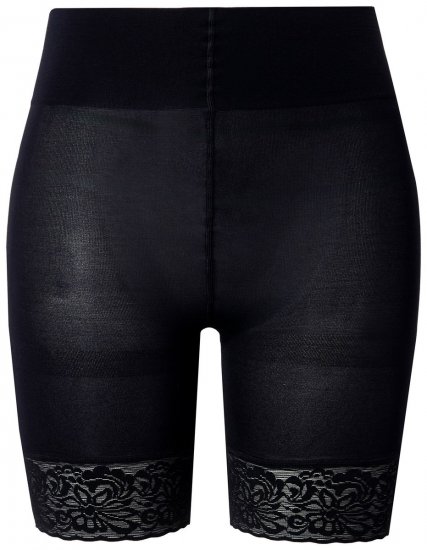 Ulla Popken 845319 Hankautumista estävät shortsit pitsillä Musta - Hankautumista estävät shortsit - 