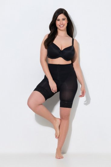 Ulla Popken 845319 Hankautumista estävät shortsit pitsillä Musta - Hankautumista estävät shortsit - 