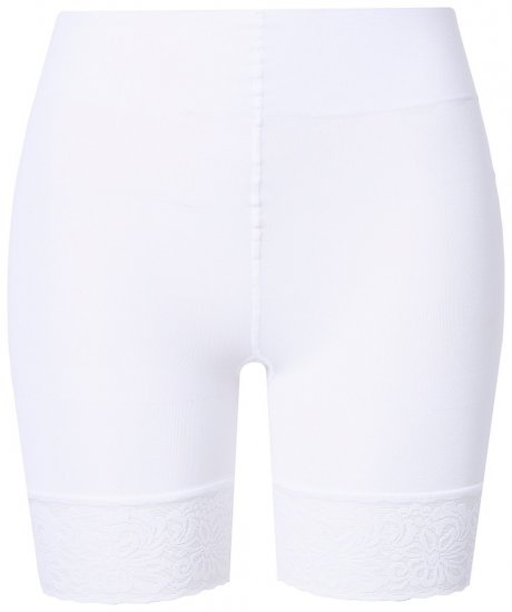 Ulla Popken 845319 Hankautumista estävät shortsit pitsillä Valkoinen - Hankautumista estävät shortsit - 