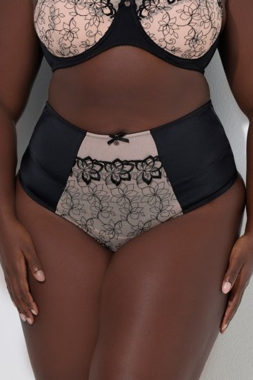 Ulla Popken 845347 Kukkakuvioiset string-alushousut Vanha roosa - Alushousut - 