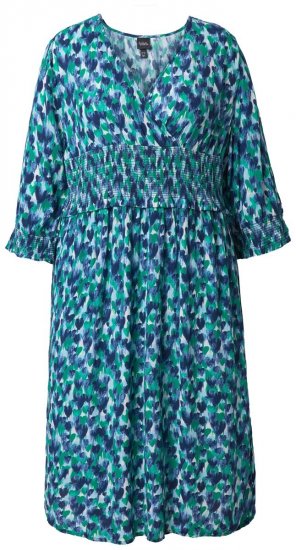 Ulla Popken 845360 Kuviollinen midimekko Vaaleansininen - Midimekot - Midimekot isoissa ko'oissa