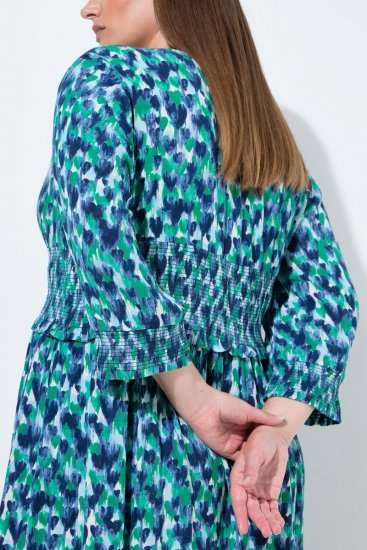 Ulla Popken 845360 Kuviollinen midimekko Vaaleansininen - Midimekot - Midimekot isoissa ko'oissa