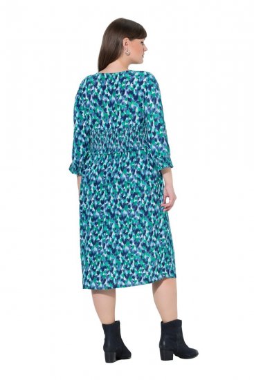 Ulla Popken 845360 Kuviollinen midimekko Vaaleansininen - Midimekot - Midimekot isoissa ko'oissa