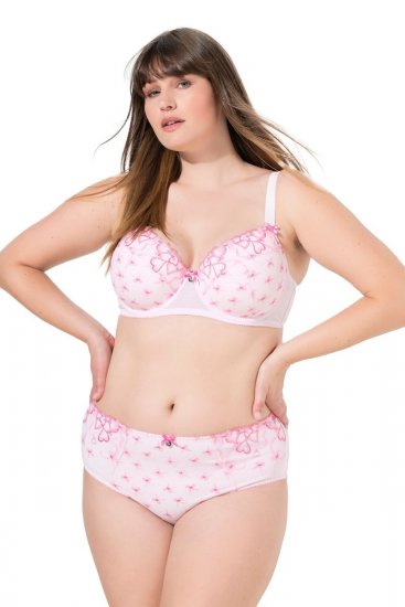 Ulla Popken 845425 Alushousut pitsillä Roosa - Alushousut - 