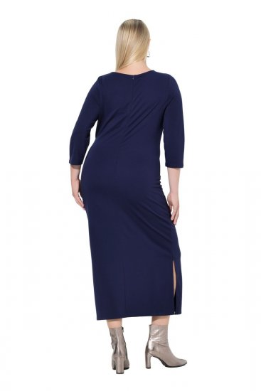 Ulla Popken 845705 Jerseymekko Tummansininen - Midimekot - Midimekot isoissa ko'oissa