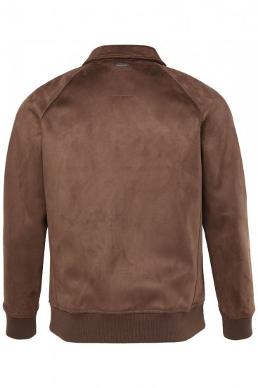 JP1880 846200 Mokkajäljitelmä-bomberitakki Tummanruskea - Takit - Miesten Takit, isot koot – 2XL – 12XL