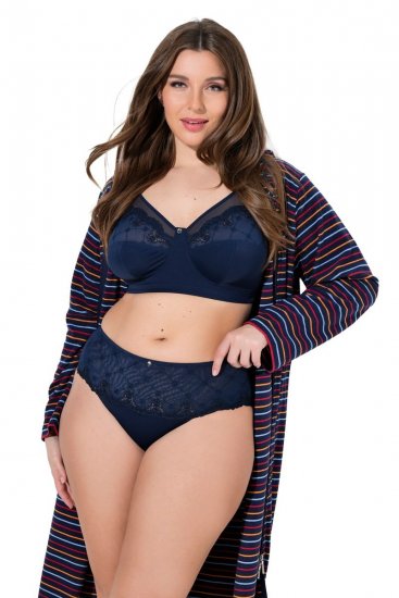 Ulla Popken 846235 Hipster-alushousut pitsillä Tummansininen - Alushousut - 
